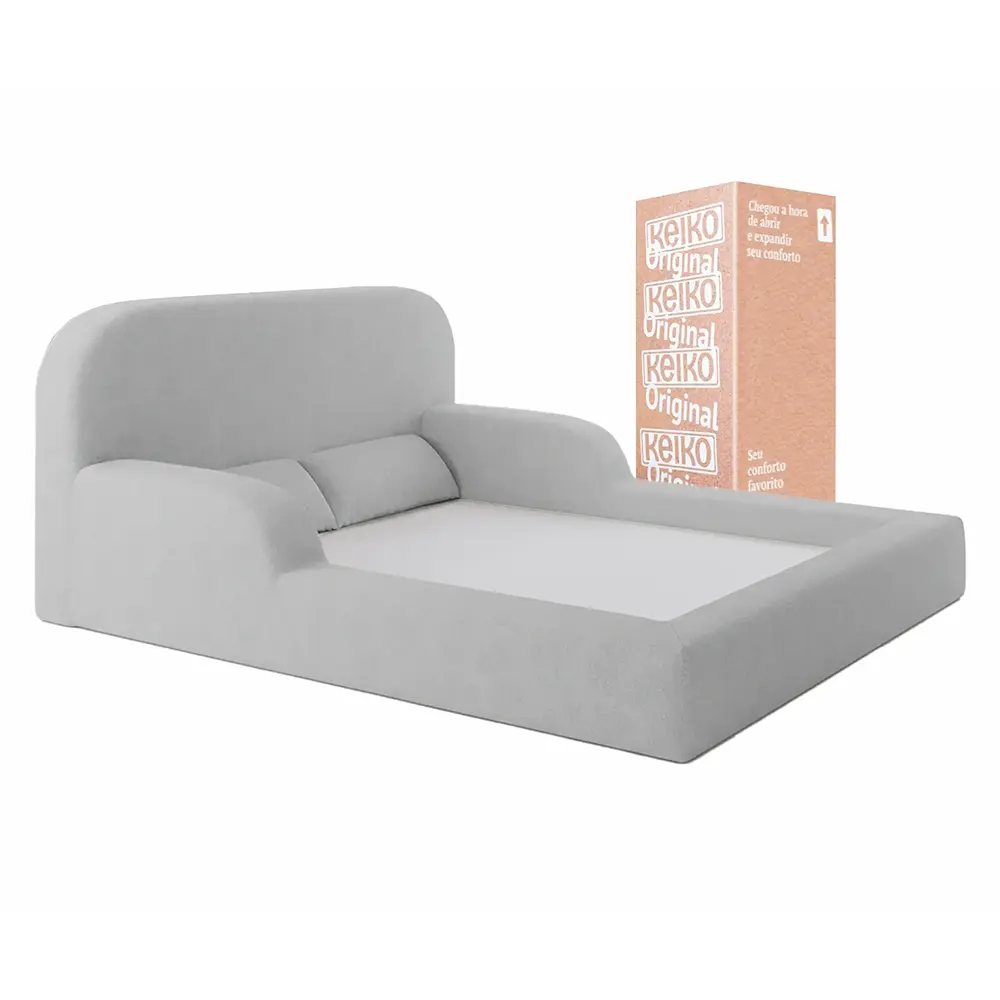 cama-montessoriana-encanto-casal-cinza-fundo-branco