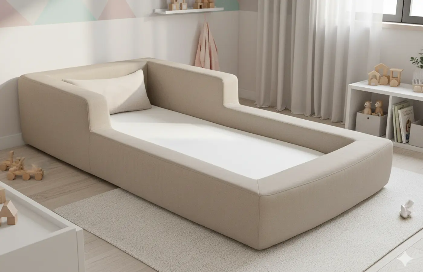 cama-montessoriana-aconchego-berço-bege