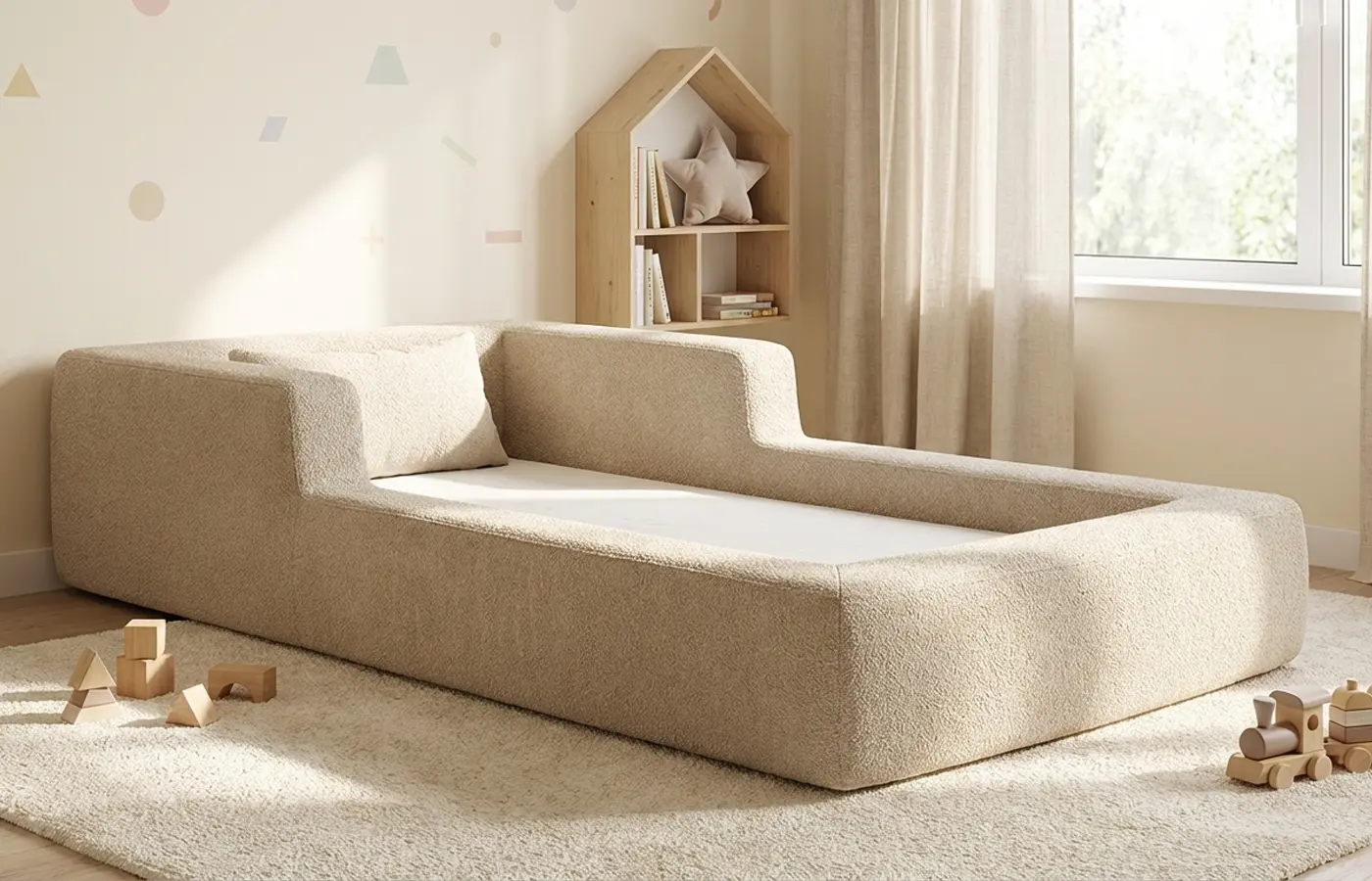 cama-montessoriana-aconchego-berço-bege