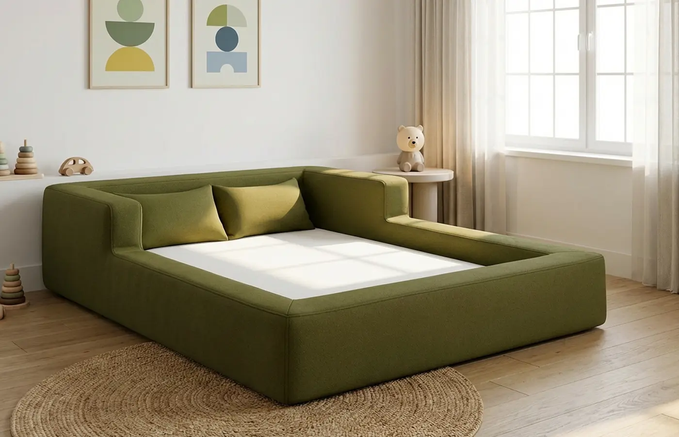 cama-montessoriana-aconchego-casal-verde