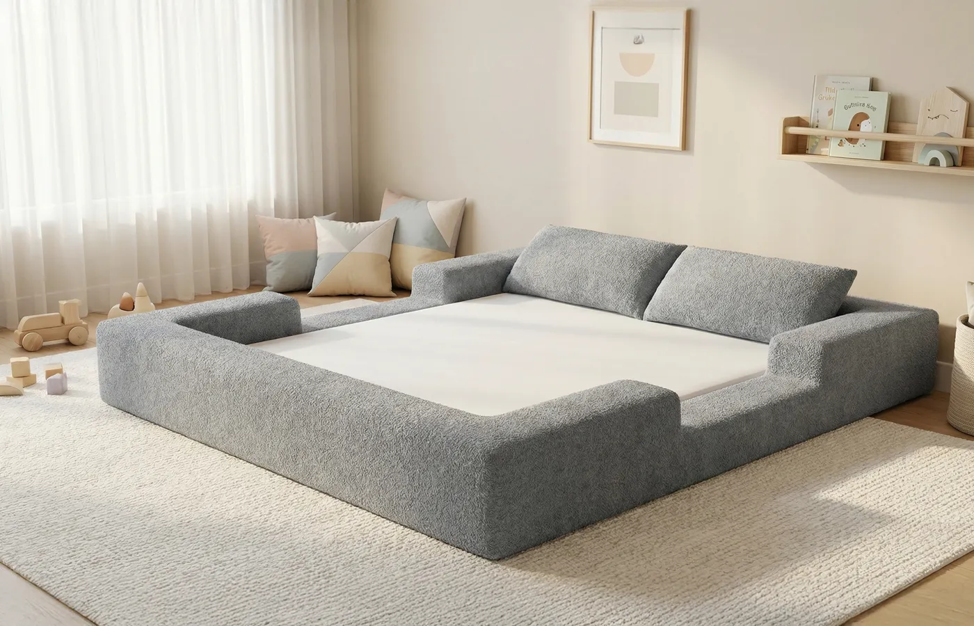 cama-montessoriana-keiko-ninho-casal-cinza