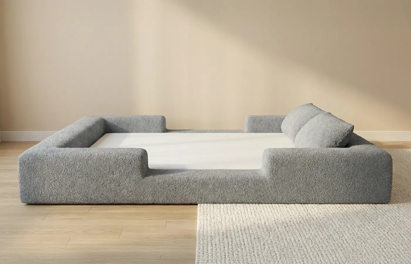 cama-montessoriana-keiko-ninho-casal-cinza